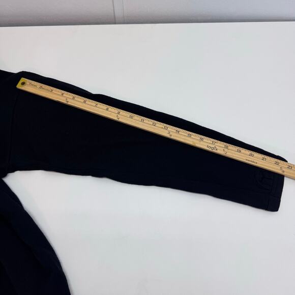 Icebreaker Sport 320 Merino Wool Men's Large Baselayer Quarter Zip Black Comfort - Picture 5 of 9